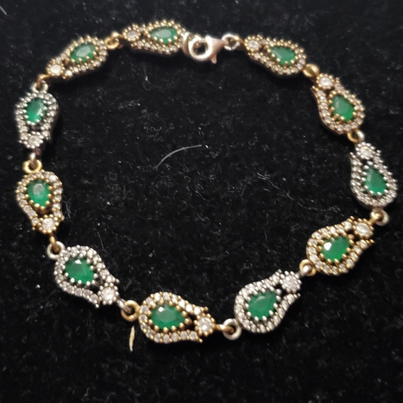 SS Emerald bracelet - Picture 4 of 4
